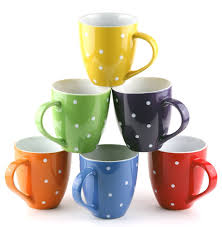 Set Of 6 Large Sized 16 Ounce Ceramic Coffee Mugs Only 14 97 Reg 59 95 Mugs Coffee Mugs Mugs Set