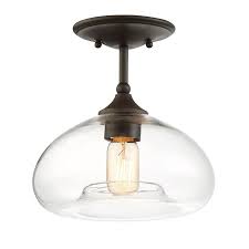 Lighting is one of the most important design elements in a home. Lowe S 10 75 In Oil Rubbed Bronze Transitional Incandescent Semi Flush Mount Light Lw Sh513482 From Lowe S Accuweather Shop