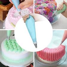 The serrated edges of the star tip makes ridges in the icing as you squeeze it. 24 Nozzle Cake Decorating Set Not Sold In Stores