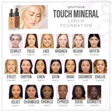 Younique Touch Liquid Foundation New Color Chart Younique