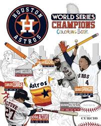 Printable houston astros logo mlb baseball sport coloring page. Houston Astros World Series Champions The Ultimate Baseball Coloring Activity And Stats Book For Adults And Kids Curcio Anthony 9781979901321 Amazon Com Books
