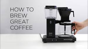 Is a filter coffee maker and therefore is cannot produce the range of drinks that other machines can. How To Brew Great Coffee On Moccamaster Youtube