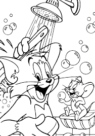 Tom and jerry coloring pages. Tom And Jerry Drawing Coloring Home
