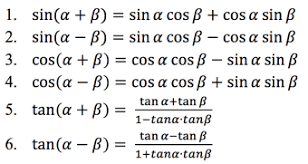 Apabila diketahui dua buah sudut yaitu a dan b maka identitas trigonometri dari jumlah dan selisih sudut a dan sudut b dapat dicari dengan rumus berikut. Rumus Jumlah Dan Selisih Dua Sudut Matematika