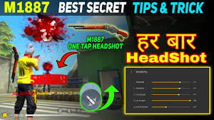 You can also use this button to drag and headshot. M1887 Secret One Tap Headshot Tips Trick 24kgoldn Mood Free Fire Highlights Youtube