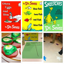 Games Ideas For A Dr Seuss Themed Party Play Musical Stars Like Musical Chairs Guess The Number Of Fish In Dr Seuss Crafts Red Fish Blue Fish Seuss Crafts