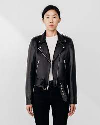 Women S Shrunken Moto Leather Jacket Brands Best Leather Jackets Leather Jacket