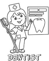 Preschool crafts coloring pages preschool kindergarten health activities five senses preschool dental health preschool my dentist dental. Printable Professions Coloring Pages Topcoloringpages Net