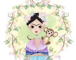 Cute Beauty And The Beast Cute Character Clipartinstant Etsy Clip Art Frida And Diego Frida Kahlo