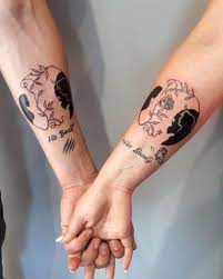 Many love's expression of the beloved ones can be expressed by so many ways, one of that is making it eternal by drawing boyfriend/girlfriend name tattoos in one of your body. 89 Matching Couple Tattoos With Meaning 2021