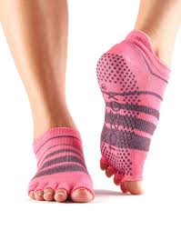 Toesox Low Rise Grip Socks Half Toe