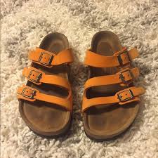 You already know that any style of birkenstock sandals will hold up well to a lot of use. Birkenstock Shoes Orange Three Strap Birkenstocks Poshmark