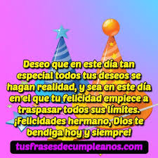 Download & stream dj bobo here: Feliz Cumpleanos Hermano Frases Felicidades Mensajes