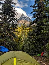 Last Night On Berg Trail Camping Below The Formidable Mount Robson Oc Camping And Hiking Camping Trail