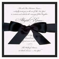 Black And White Wedding Invitation Ideas Grace Ribbon Wedding Invitation The Green Kangaroo Wedding Invitation Ribbon Black And White Wedding Invitations White Wedding Invitations