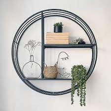 Maybe you would like to learn more about one of these? Round Black Metal Wall Shelf Unit By Primrose Plum Notonthehighstreet Com