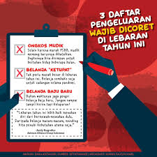 3 Pengeluaran Yang Wajib Dicoret Di Lebaran Tahun Ini Di 2020 Infografis Lebaran Coretan