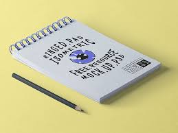 Free Psd Ringed Notepad Mockup Note Pad Design Free Psd Note Pad