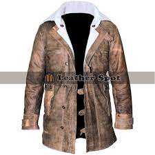 Bane Batman Distressed Brown Trench Leather Long Coat Lm Jackets Long Leather Coat Coat Leather Coat