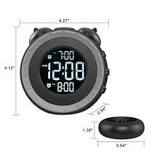 Has its own battery backup. Uscce Loud Dual Alarm Clock With Bed Shaker 0 100 Dimmer Vibrating Alarm Clock For Heavy Sleepers Or Hearing Impaired Easy To Set Usb Charging Port Snooze Battery Backup Pricepulse