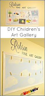 Diy Children S Art Display Diy Kids Art Display Childrens Art Display Displaying Childrens Artwork