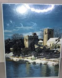 Mouth and Foot Painting Trevor Wells 1000 Pc Jigsaw Puzzle "West Tanfield"  New