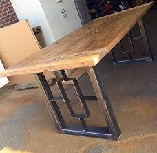 We bought the double welded, raw steel legs on amazon. Square Rectangular Modern Dining Table Legs Industrial Legs Etsy Industrial Table Legs Modern Industrial Table Dining Table Legs
