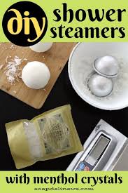 Diy Shower Steamers Recipe With Menthol Crystals Shower Steamers Diy Shower Steamer Recipes