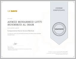 The best of coursera found from analyzing all discussions on reddit that mention any coursera course. Pdf Certificate Of Course Completion Computational Social Science Methods University Of California United States