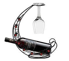 Curvo wine rack 30 625 i. Lumger Wine Rack Metal Spiral Pattern Black Cup Holder Restaurant Bar Housewares Buy Online In Angola At Angola Desertcart Com Productid 65291254