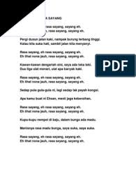 Download your search result mp3, or mp4 file on your mobile, tablet, or pc. Lirik Lagu Rasa Sayang
