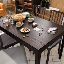 Brown buffets, sideboards & china cabinets : Ekedalen Extendable Table Dark Brown 120 180x80 Cm Ikea