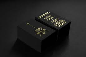 Black & metallic gold business cards. 30 Exquisite Examples Of Black And Gold Business Cards