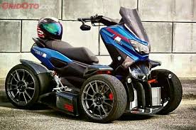 Nmax modif daily use budged santuy | jik wah channel. Yamaha Nmax Tiga Roda Tampil Unik Ala Can Am Spyder Gridoto Com