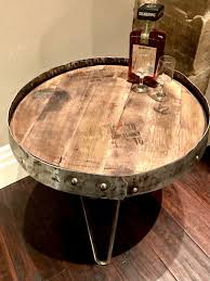 Jack Daniels Table Jack Daniels Tennessee Whiskey Barrel Lid Table With Hairpin Legs A Wonderful Authe Barrel Coffee Table Reclaimed Wood Projects Oak Barrel