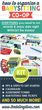 Babysitting Co Op How To Printable Kit By The Dating Divas Babysitting The Dating Divas Babysitter