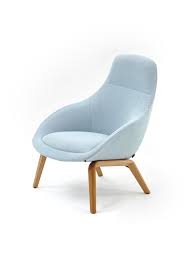 Powder Blue Oak Base Always Lounge Chair Vintage Lounge Chair Lounge Chair Outdoor Chair