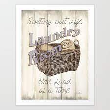 Save money and time with printjoy free printables! Vintage Laundry Room 2 Art Print By Debbiedewitt Society6