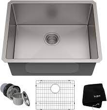 Sinks that suit any kitchen. Amazon Com Kraus Standard Pro 23 Inch 16 Gauge Undermount Single Bowl Stainless Steel Kitchen Sink Khu101 23 Everything Else