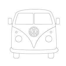 Vw Camper Van Cartoon Sketch Google Search Campervan Cushion Drawings Van Drawing Und Camper Drawing Vw camper van line drawing. pinterest