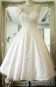 Rose By Dana Bolton Polka Dot Wedding Dress Tea Length Tea Length Wedding Dress Short Wedding Dress