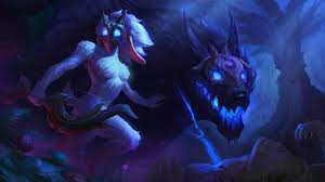 Lol league of legends league of legends kindred league of legends characters fanart fantasy creatures mythical creatures lambs and wolves splash art wolf. Nightblue S Ridiculous Damage Kindred Build League Of Legends Guide