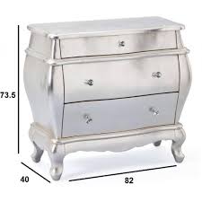 Comparer 91 offres commode baroque réparties dans 8 catégories telles que commode et chiffonnier, boite de rangement et panier, bougies et bougeoirs, chevet et meuble console de salon. Commodes Meubles Et Rangements Commode Baroque Fantastica Argent 3 Tiroirs Inside75