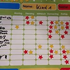 magnetischer sternchenplan x2f belohnungstafel fur bis zu drei kinder feste tafel 40 x 30 cm mit aufhangeose belohnungstafel drittes kind kinder