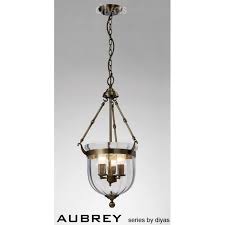 The sustainability and magnificent looks make them the most selling items on the site. Diyas Il31076 Aubery 3 Light Lantern Style Ceiling Pendant In An Antique Brass Finish Castlegate Lights