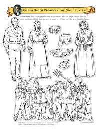 Coloring page from the friend december 1992 here: The Hearts Of The Children Shall Turn To Their Fathers Doctrine And Covenants 2 Joseph Smith History 1 27 65