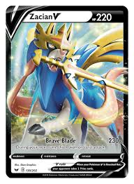 This mark acts like a ribbon in that it appears in the status screen when your pokémon achieves a certain thing, most of which are determined on capture. Pokemon Tcg Sword Shield First Info Card Designs Revealed Zacian V Zamazenta V Design Full Reveal Pokeguardian We Bring You The Latest Pokemon Tcg News Every Day