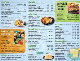 The baja area, in particular, is famed for its fried whitefish tacos, often served you can use almost any white fish for fish tacos, so long as its flesh is firm enough that it won't fall apart during frying. Berryhill In The Heights Menu In Houston Texas Usa