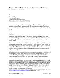 Current local time insydney australia/sydney. Doc Malaysian Studies In Australia In The Past At Present And In The Future A Proposal For A Way Forward Shamsul Ab Academia Edu