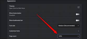 Scroll down on the page until you find to the page zoom setting under appearance. How To Change Chrome S Default Zoom Settings